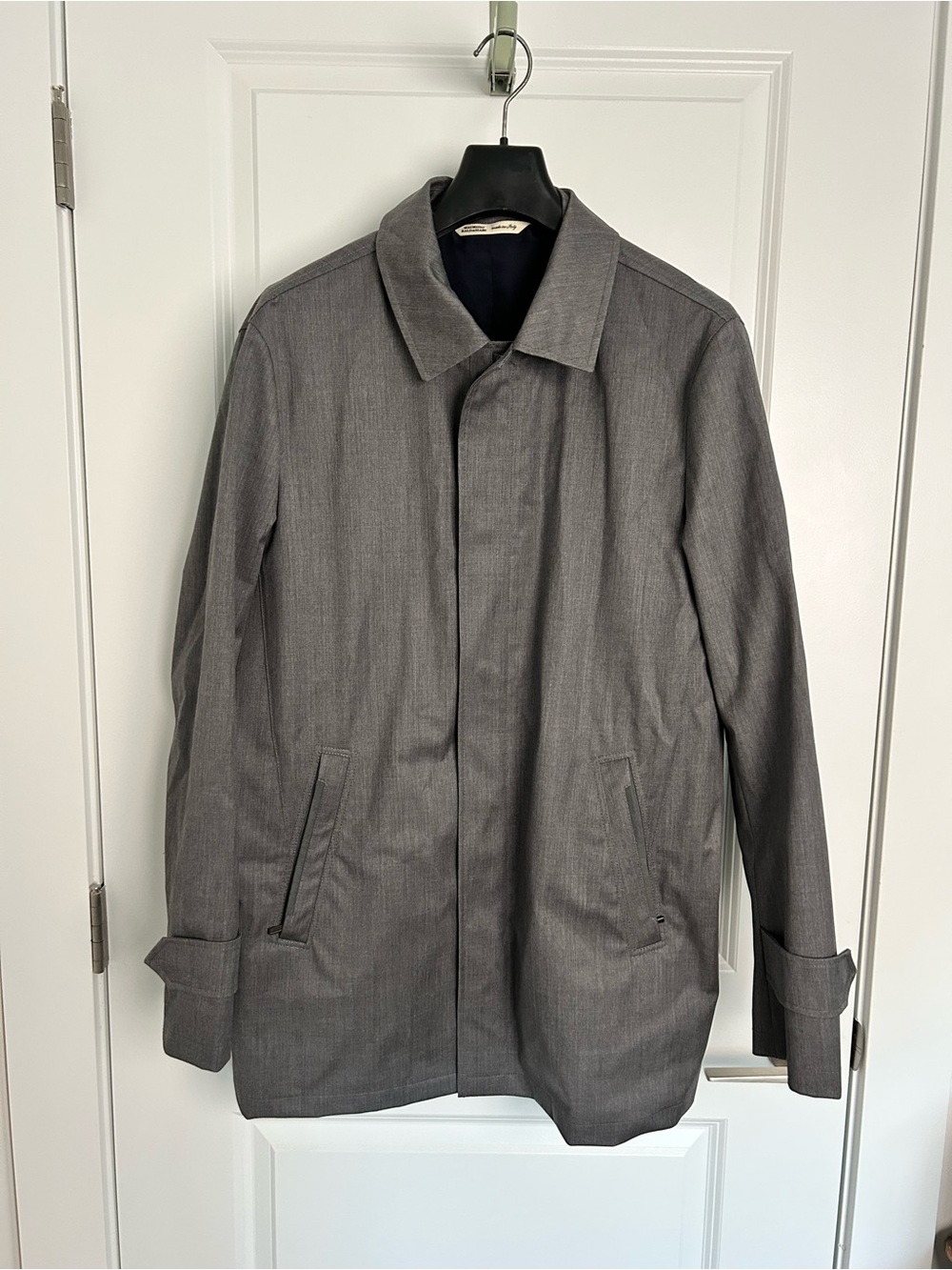 NEW Maurizio Baldassari Men's Gray Raincoat - EU 50/US 40